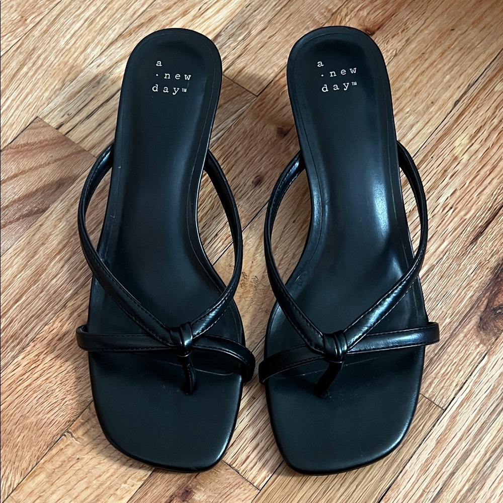 A New Day Women's Elegant Black Sandals